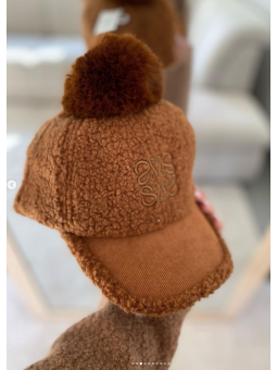 Gorra CAMEL pompon BORREGUITO