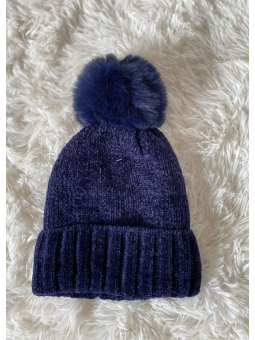 Gorro Chenilla AZUL MARINO