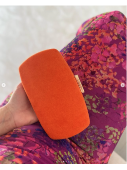 Bolso Fiesta naranja ovalado