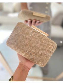 Bolso Fiesta Rafia cuadrado