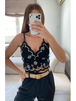 Bralette encaje NEGRO 23385...