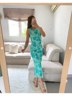 Vestido Irma midi estampado...