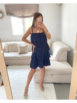 Vestido tirantes volantes...