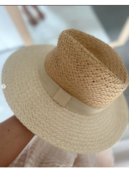 Gorro paja bicolor...