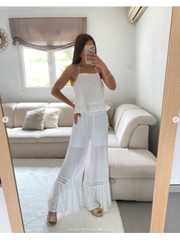 Pantalón BLANCO fluido...