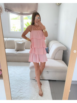 Vestido tirantes volantes...