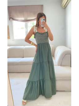 Vestido Celia largo VERDE...