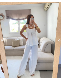 Conjunto BLANCO pantalón +...
