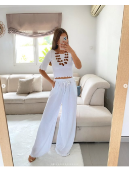 Pantalón algodón BLANCO...