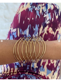 Brazalete dorado entrelazado
