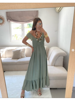 Vestido Deborah volantes en...