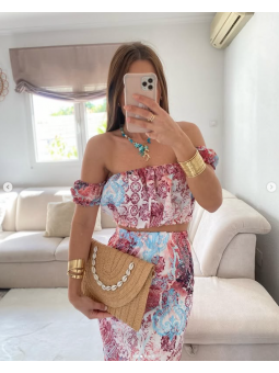 Bolso/cartera rafia...