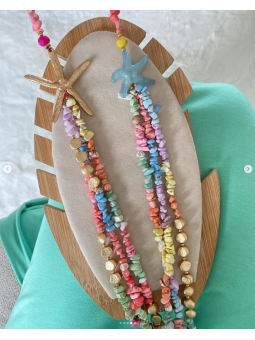 Collar largo varias piedras...