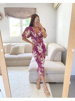 Vestido Mónaco midi manga...