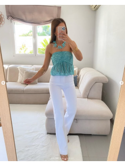 Pantalón tejano BLANCO...