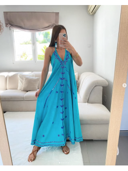 Vestido Taj Mahal TURQUESA...