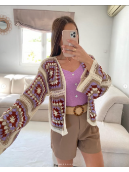 Rebeca crochet abierta...