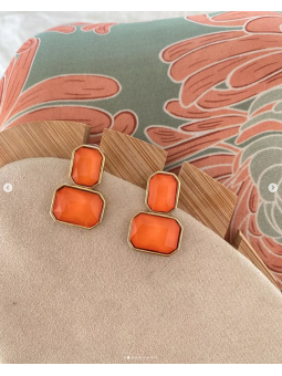 Pendientes doble piedra...