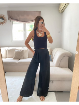 Pantalón fluido NEGRO 78181...