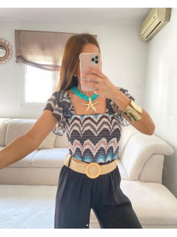 Blusa panal de abeja...