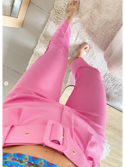Pantalon rosa fresa +...
