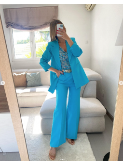 Pantalón azul turquesa 8880...