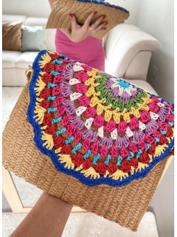 Cartera CROCHE multicolor