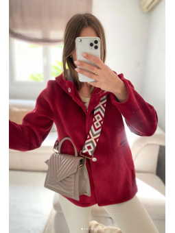 Chaqueta GRANATE neopreno-...