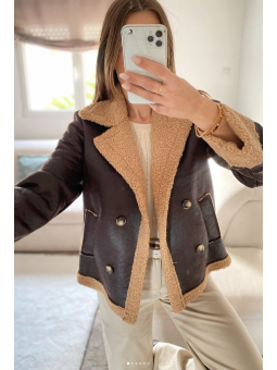 Chaqueta Marrón chocolate...